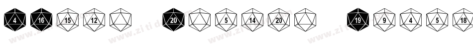 DPoly Twenty Sider 6字体转换